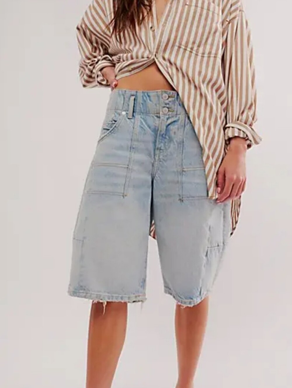 Free People Extreme Measures Barrel Shorts